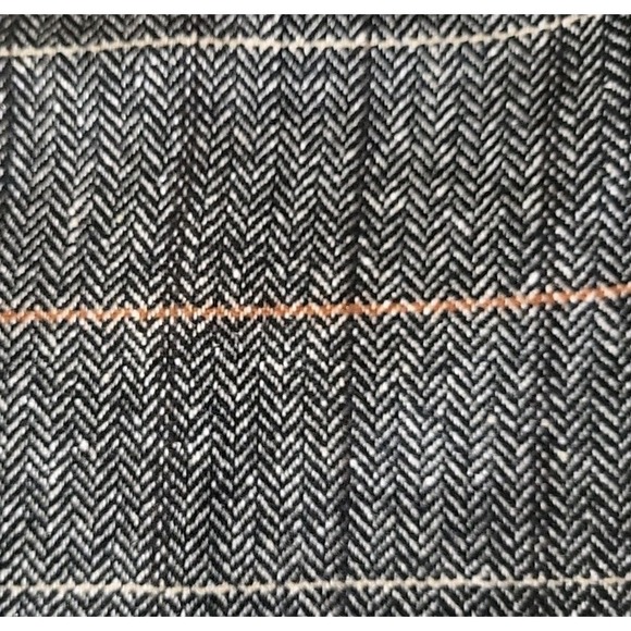 Altar'd State M NWT Black Herringbone Opal Plaid Peacoat Faux Shearling Academia - Picture 5 of 10